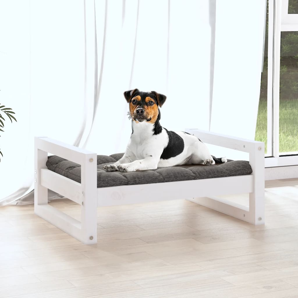 Hundebett 55,5x45,5x28 cm Massivholz Kiefer