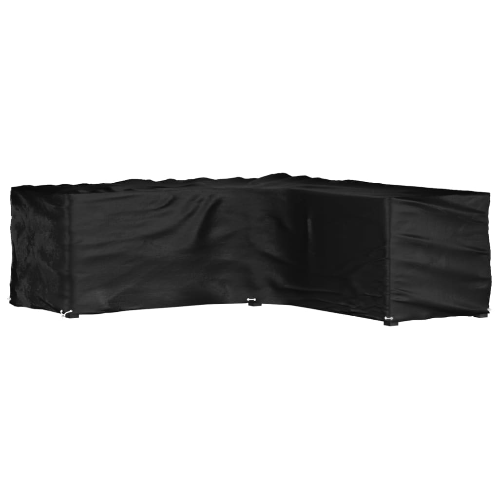 Gartenmöbel-Abdeckungen 2 Stk. L-Form 12 Ösen 250x250x90 cm