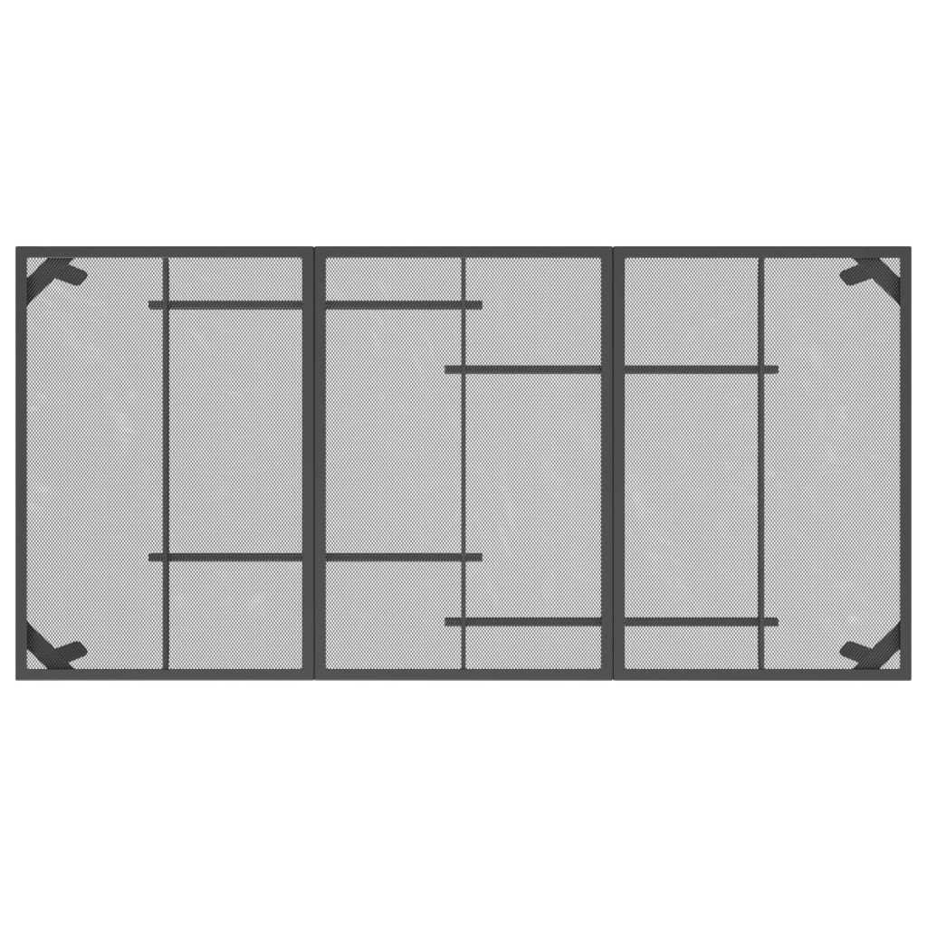 Gartentisch Anthrazit 100x100x72 cm Stahlgitter
