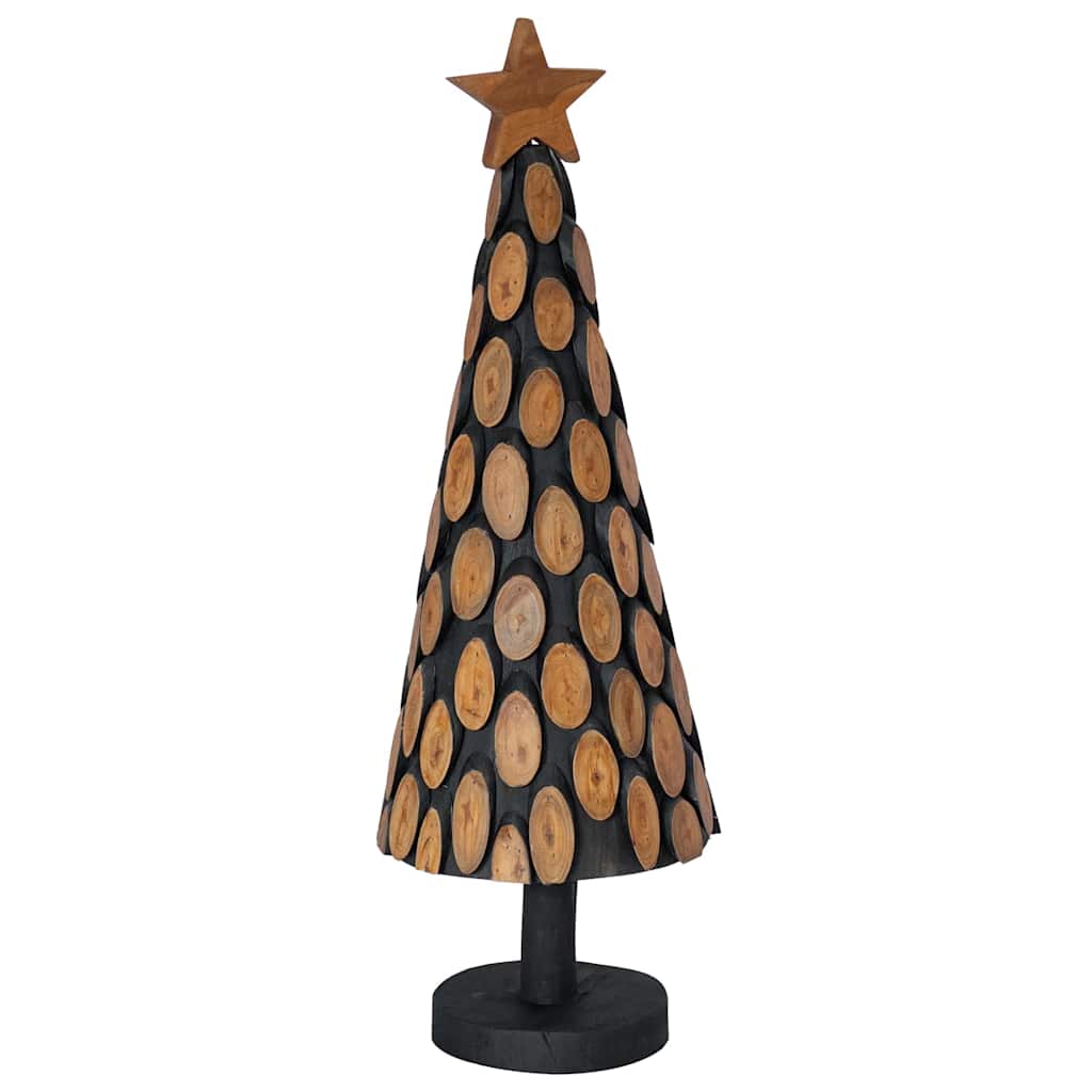Weihnachtsbaum mit Ständer Braun 61 cm Massivholz Teak