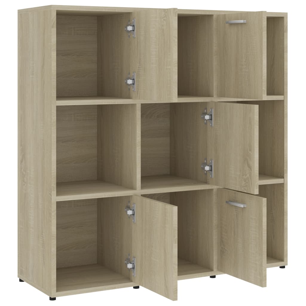 Bücherregal Weiß 90x30x90 cm Holzwerkstoff