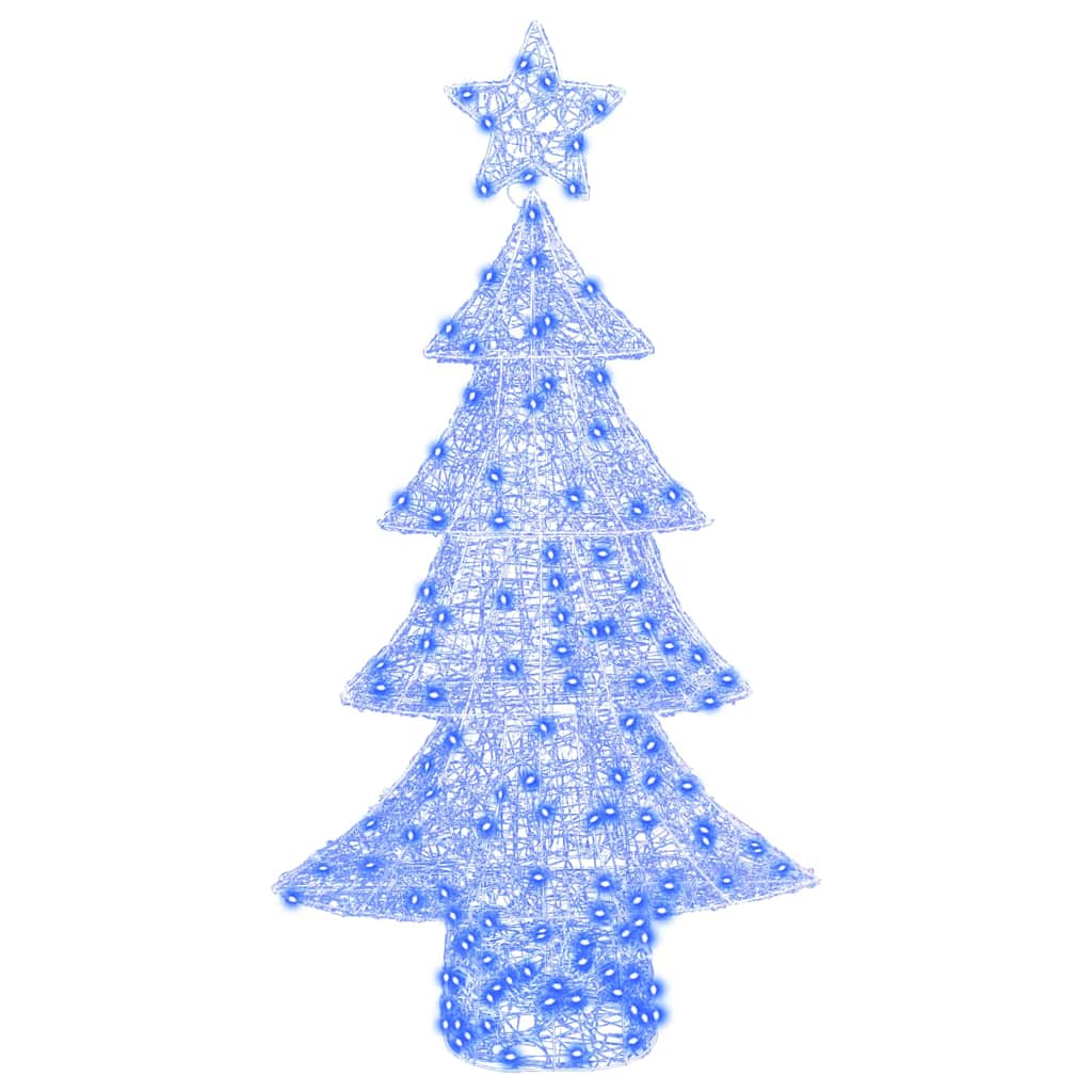 Weihnachtsbaum mit 100 LEDs Warmweiß 120 cm Acryl