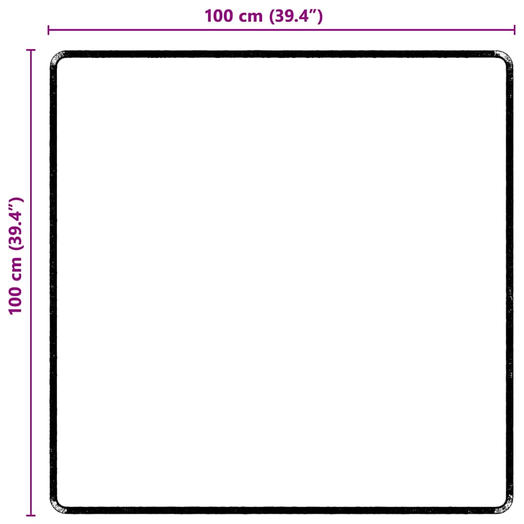 Teppichläufer Grau 50 x 100 cm 100% Polypropylen Tuft