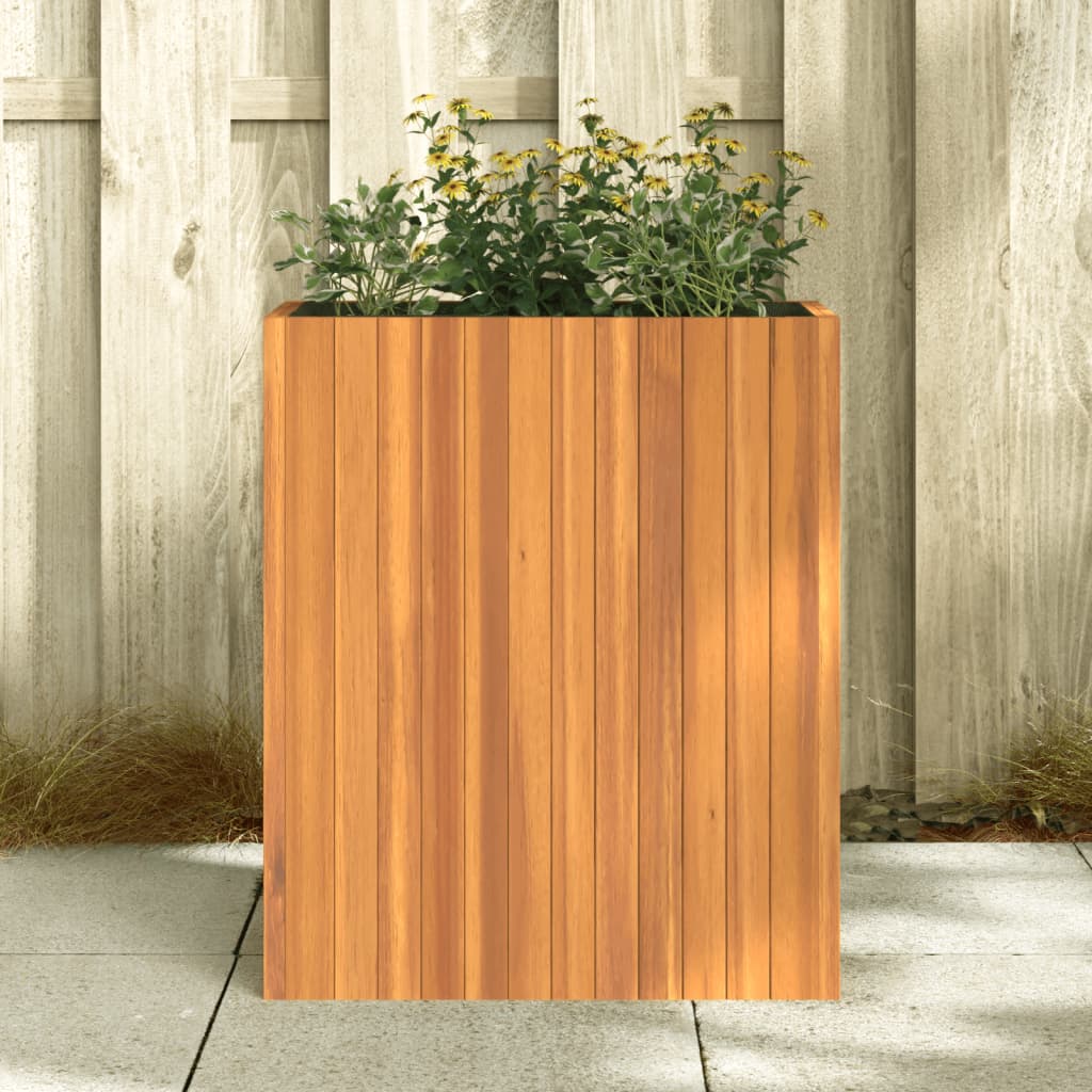Pflanzkübel 25x25x25 cm Massivholz Akazie