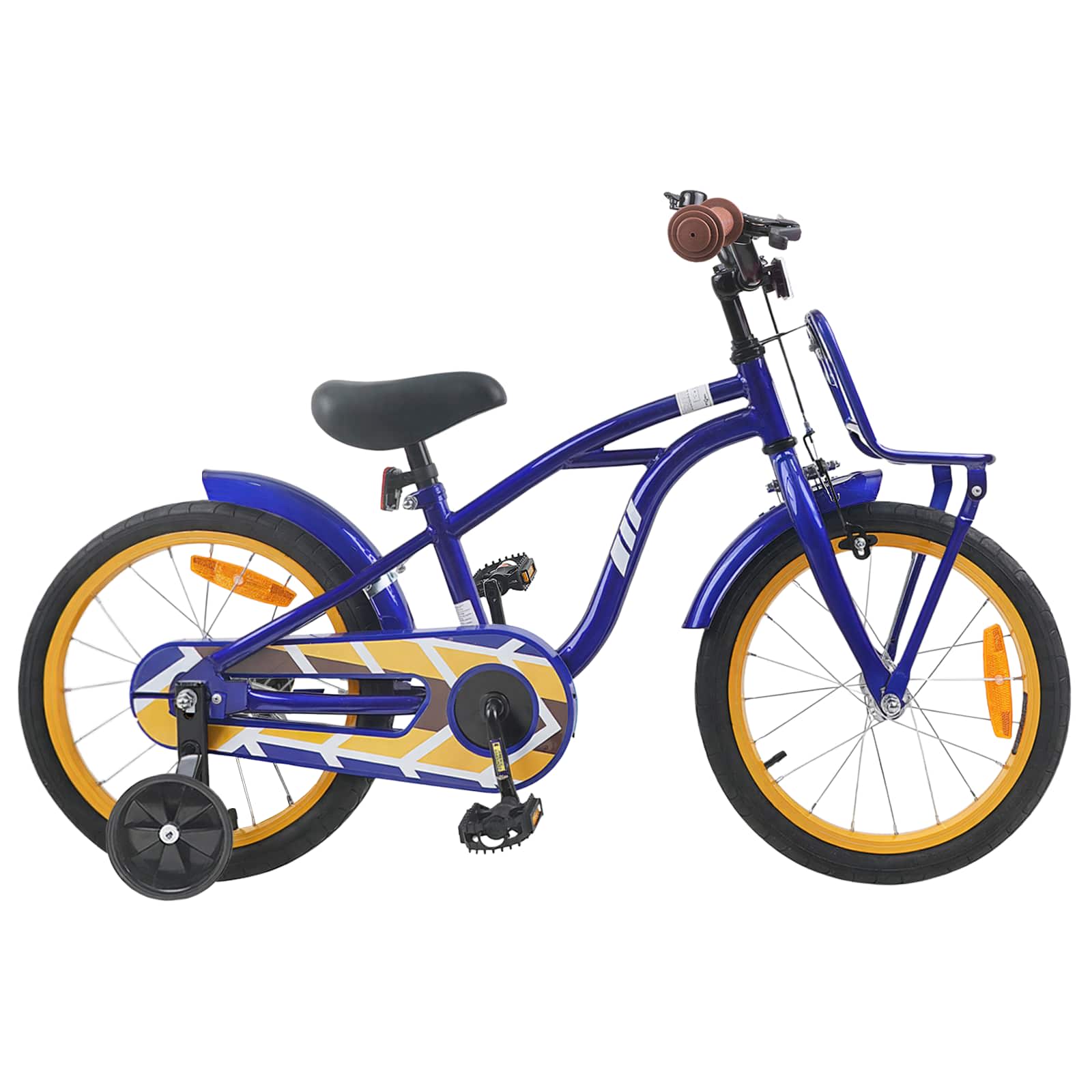 Kinderfahrrad 16 Zoll für 4-6 Jahre alt Schwarz