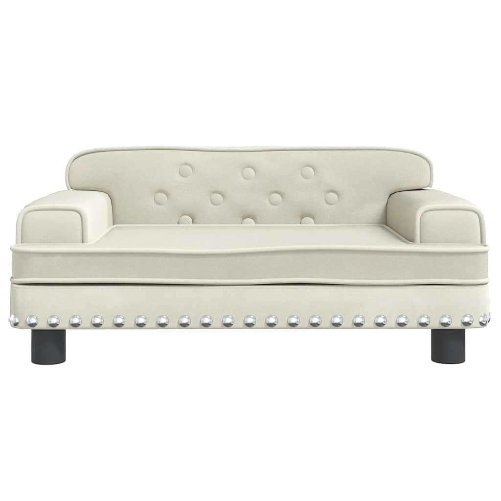 Hundebett Rosa 90x53x30 cm Samt