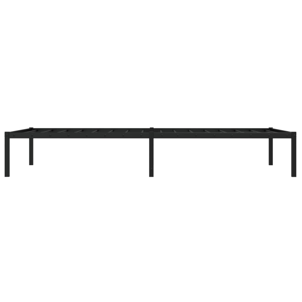 Bettgestell Metall Schwarz 75x190 cm