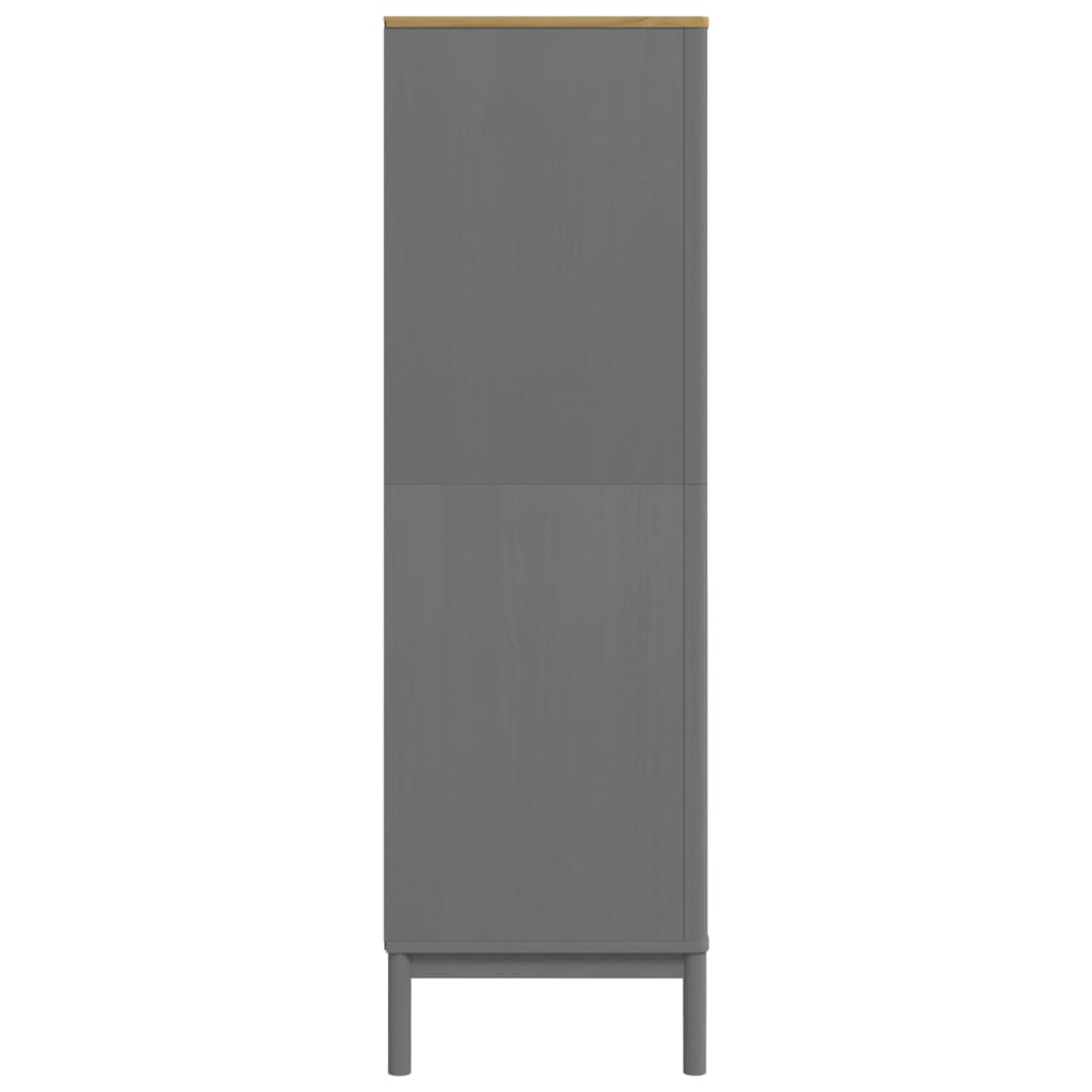 Kleiderschrank FLORO Weiß 77x53x171 cm Massivholz Kiefer