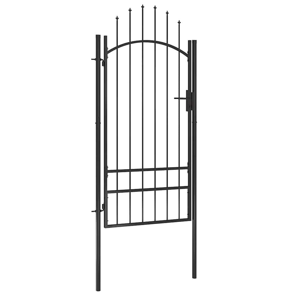 Gartentor Woerden Stahl 1x1 m Schwarz