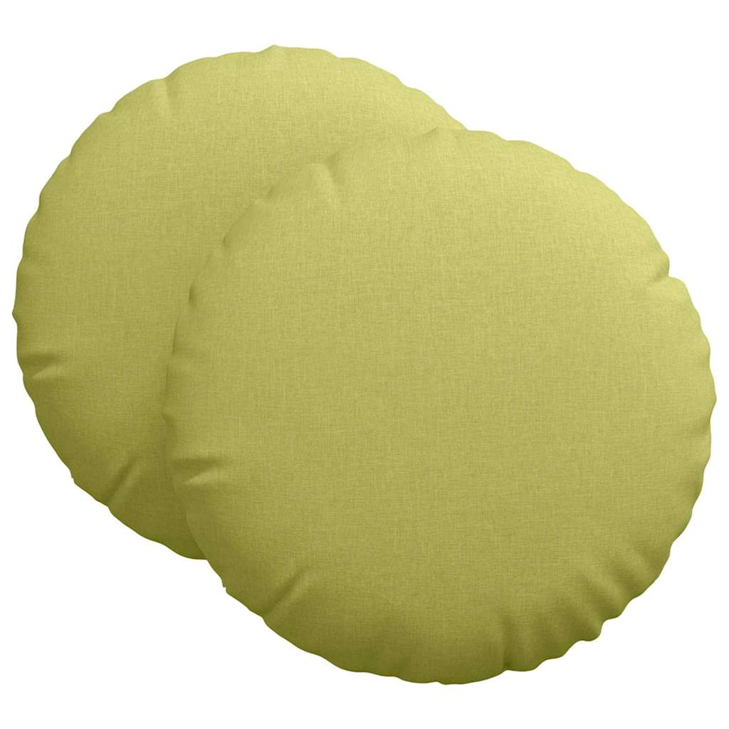 Sitzkissen 2 pcs Hellgrau Ø30 x 13 cm Stoff
