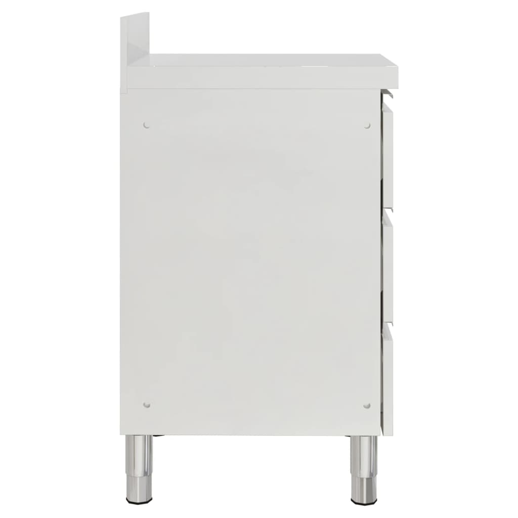 Gewerbe-Küchenschrank mit 2 Schubladen 50x60x96 cm
