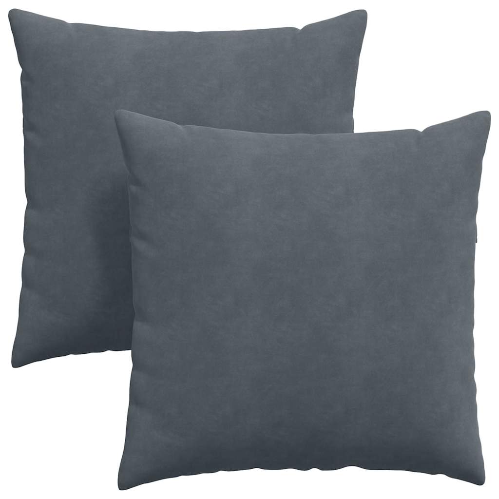 Sofakissen 2 Stück Blau 50 x 30 cm Cordstoff