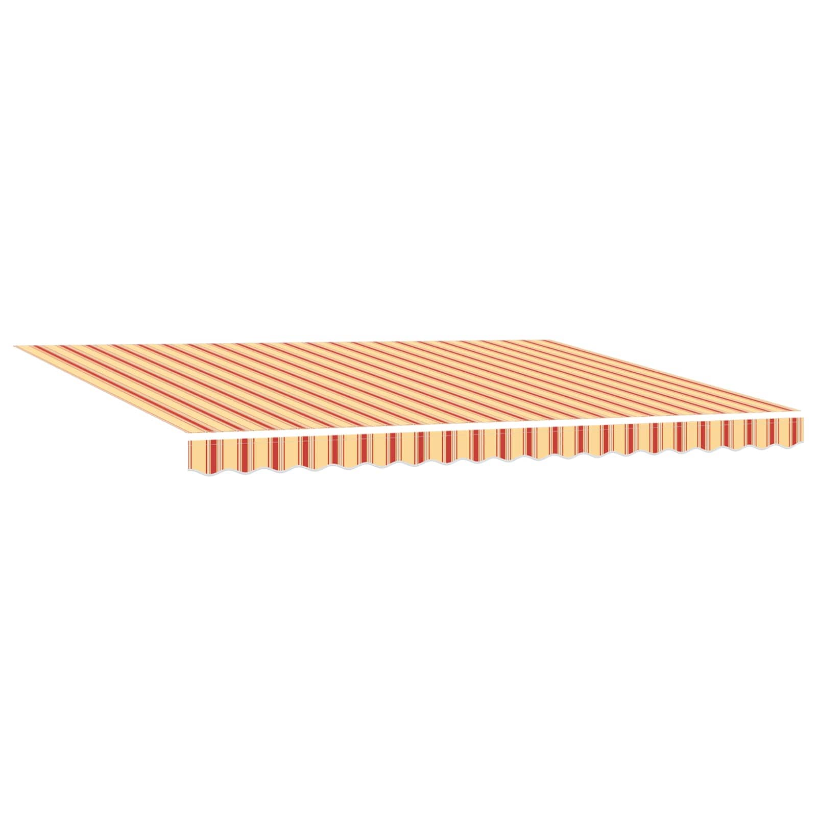 Markise Manuell Einziehbar mit LED 300x250 cm Blau und Weiß