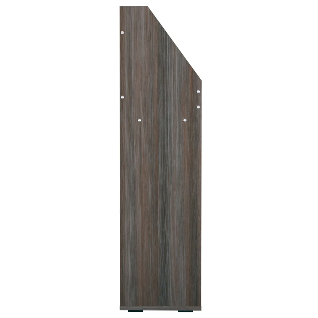 Kinder-Bücherregal Braun Eichen-Optik 71x30x114cm Holzwerkstoff