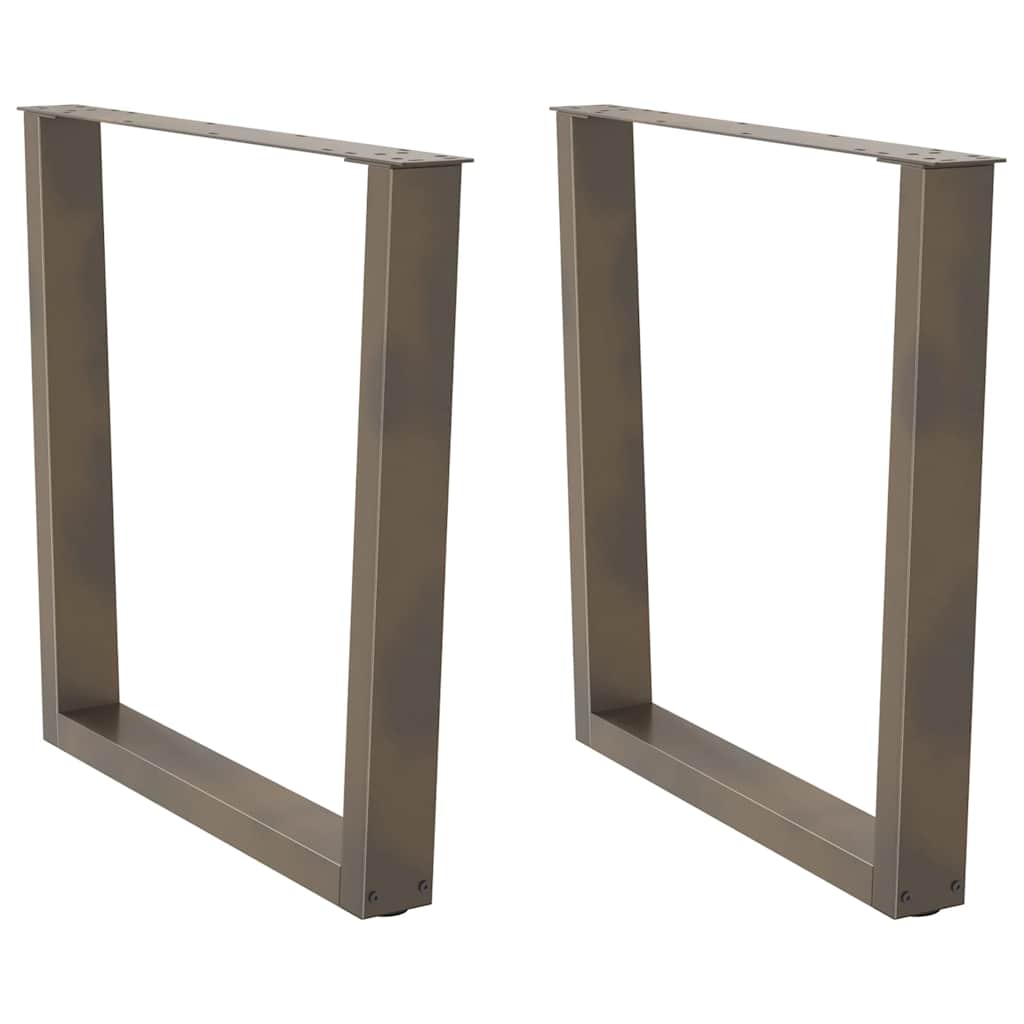 Couchtischbeine V-Form 2 Stück Schwarz 30x(30-31,3) cm Stahl
