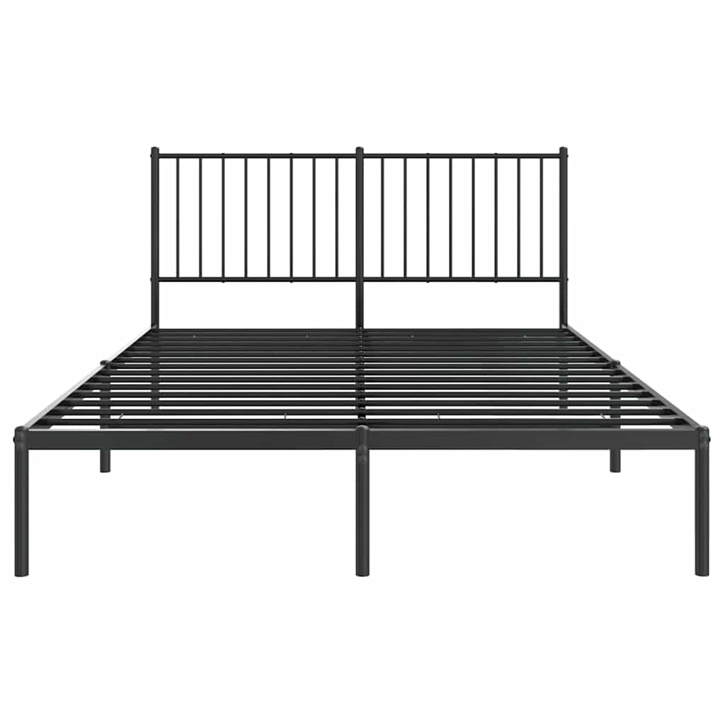 Bettgestell Metall Schwarz 75x190 cm