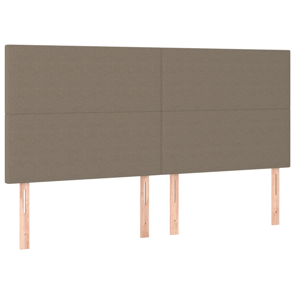 Kopfteil Hellgrau 80x5x118/128 cm Stoff