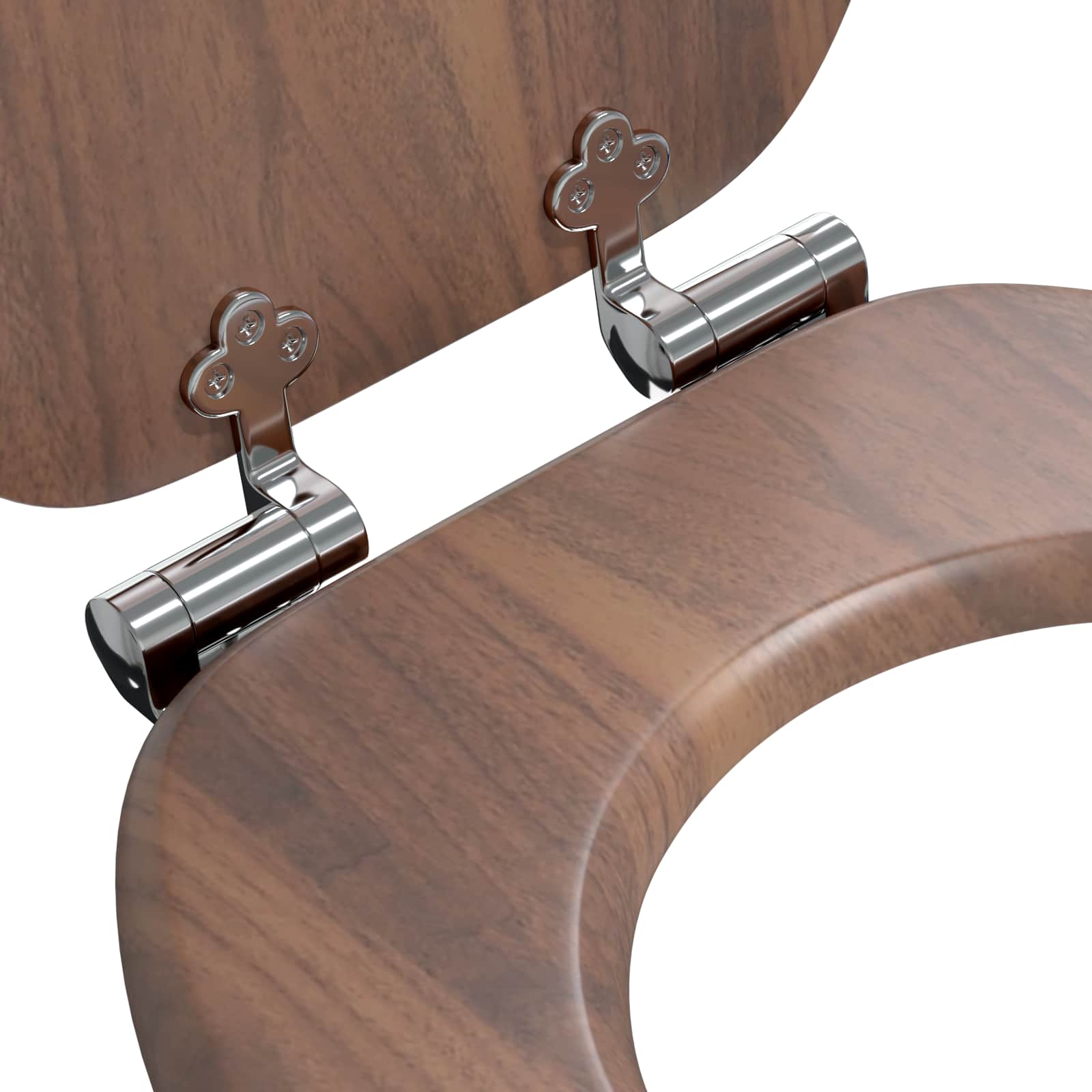 Toilettensitz MDF Deckel Schlichtes Design Weiß