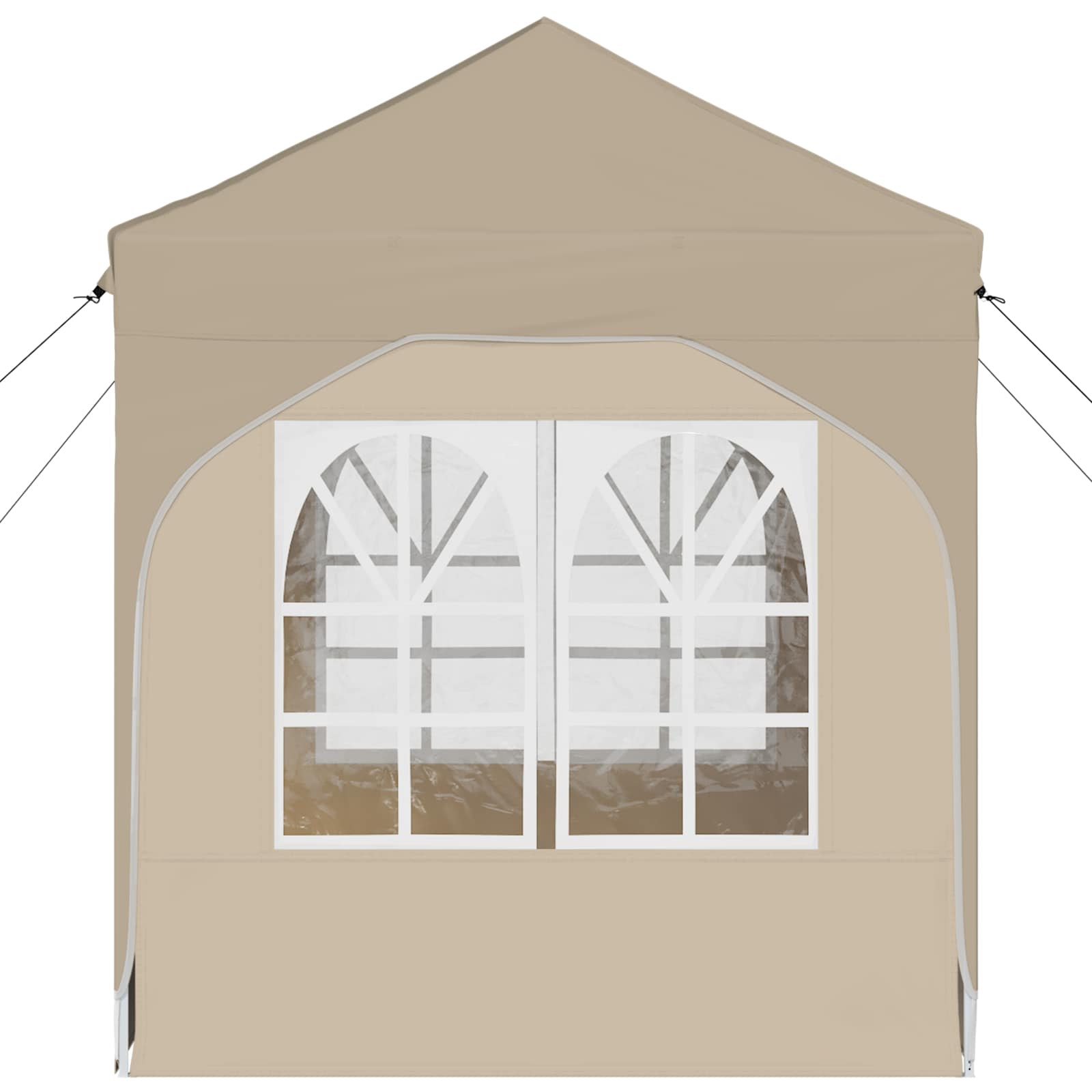 Pop-up Partyzelt 194 x 194 x 245 cm Creme