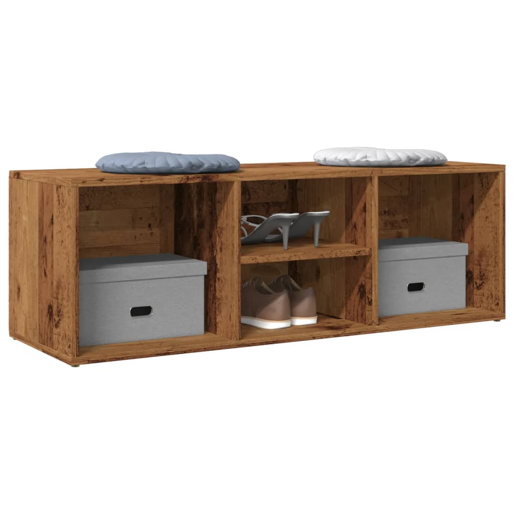 Schuhbank Weiß 105x35x35 cm Holzwerkstoff