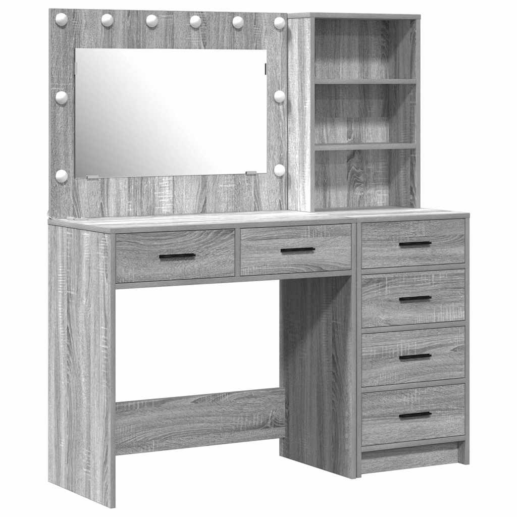 Schminktisch mit Regal Weiß 78,5 x 41 x 135 cm Holzwerkstoff