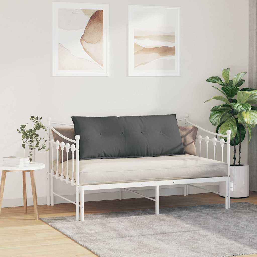 Rückenkissen Hellgrau 50 x 19 x 45 cm Stoff