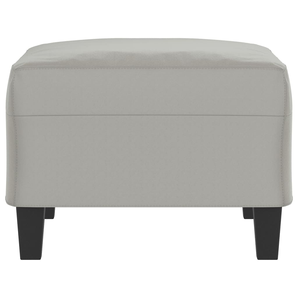 Fußhocker Taupe 60x50x41 cm Mikrofasergewebe