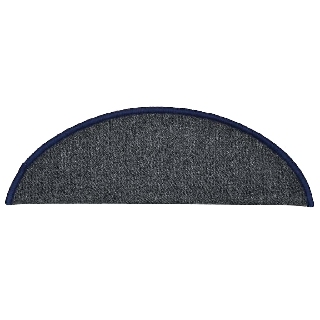 Stufenmatten 15 Stk. 56x17x3 cm Anthrazit Halbrund