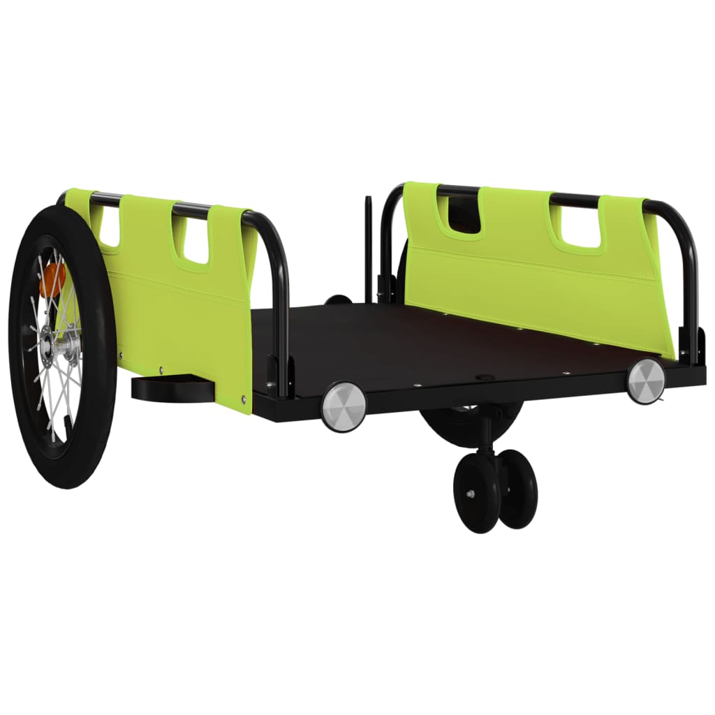 Fahrradanhänger Orange Oxford-Gewebe und Eisen