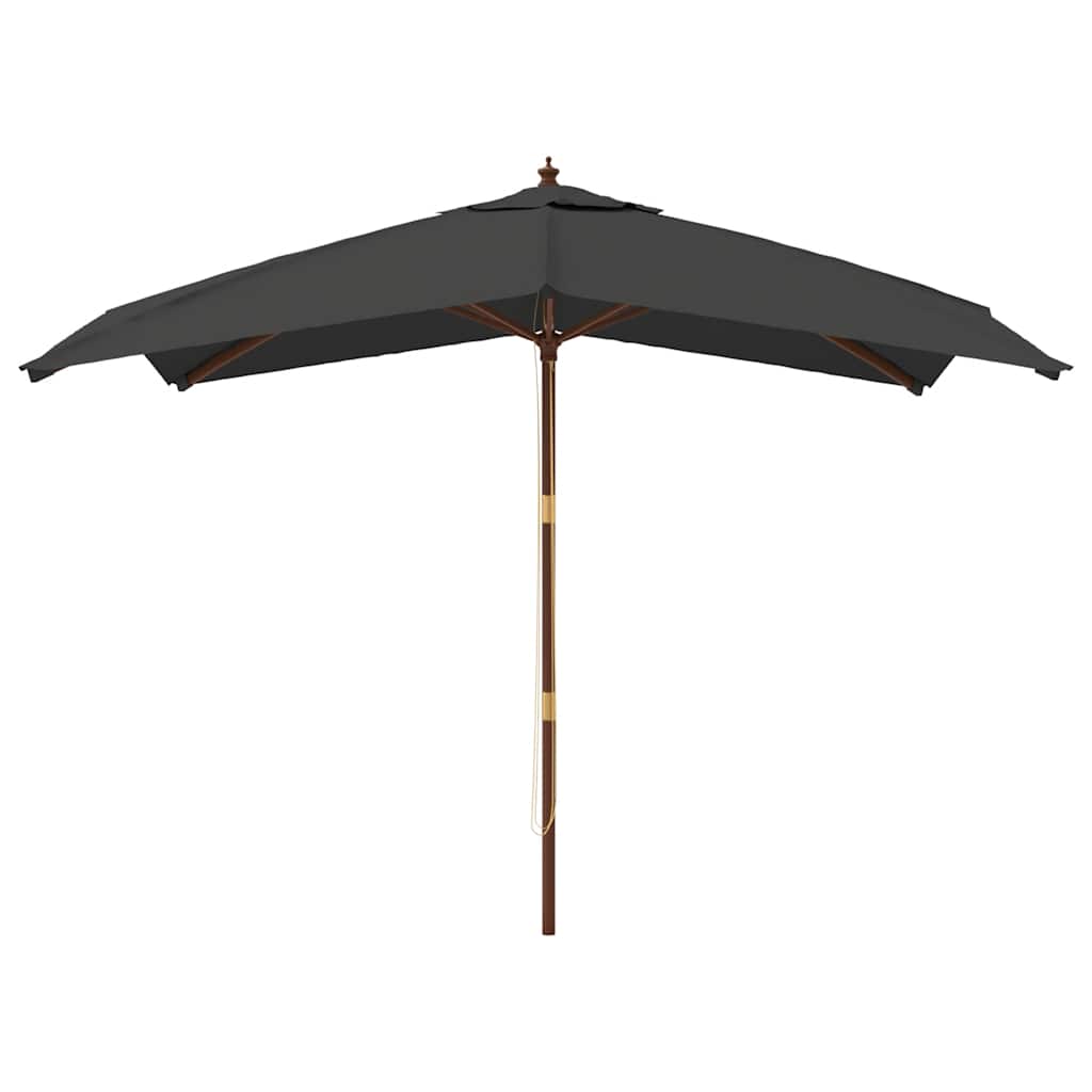 Sonnenschirm mit Holzmast Sandfarben 300x300x273 cm