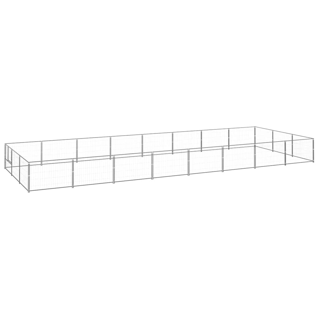 Hundezwinger Schwarz 4 m² Stahl