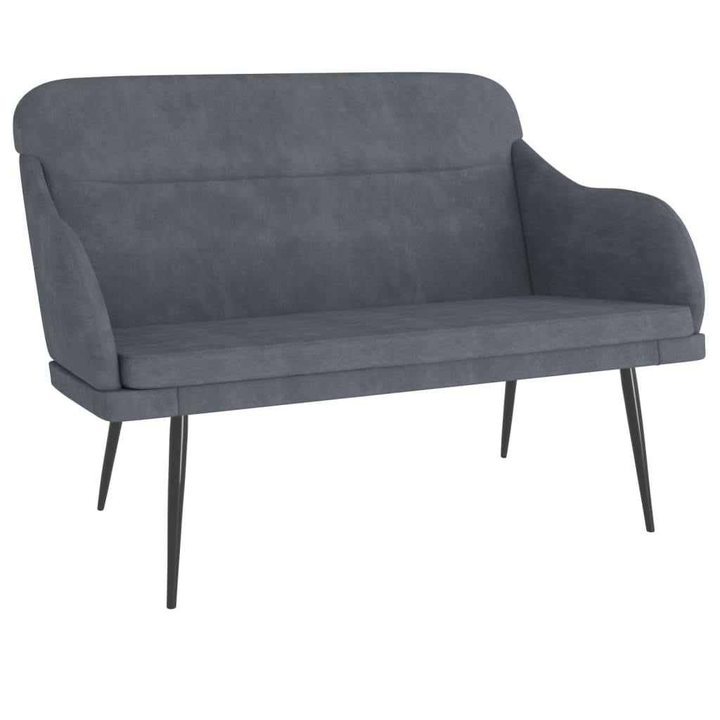 Sitzbank Dunkelgrün 110x76x80 cm Samt