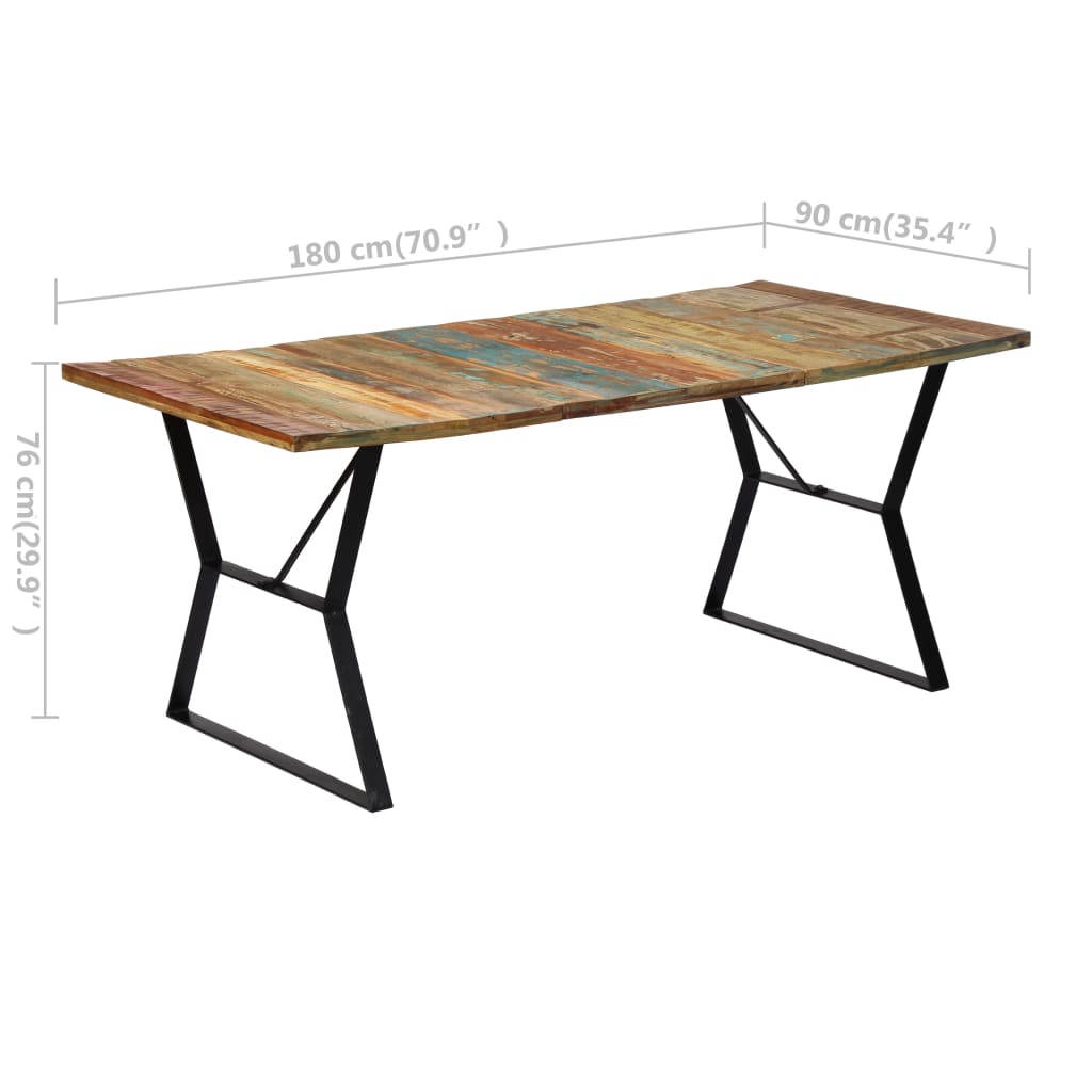 Esstisch 140x80x76 cm Altholz Massiv