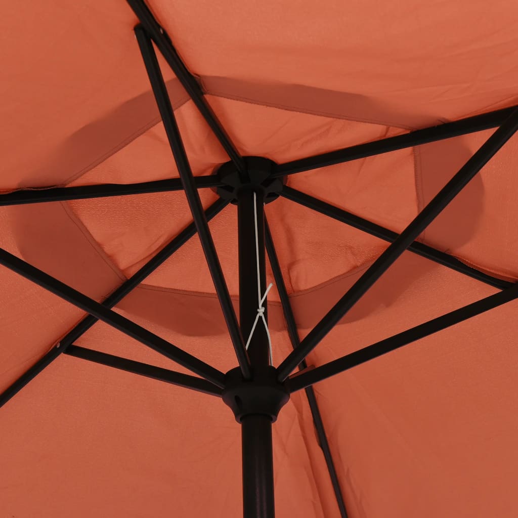 Sonnenschirm mit Metall-Mast 300 cm Bordeauxrot