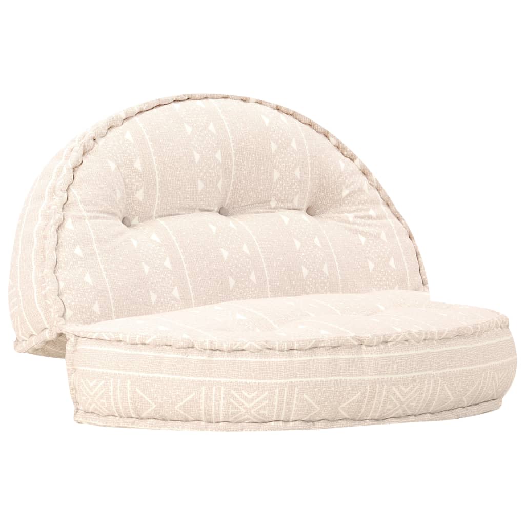 2-Sitzer Modularer Pouf Patchwork Stoff