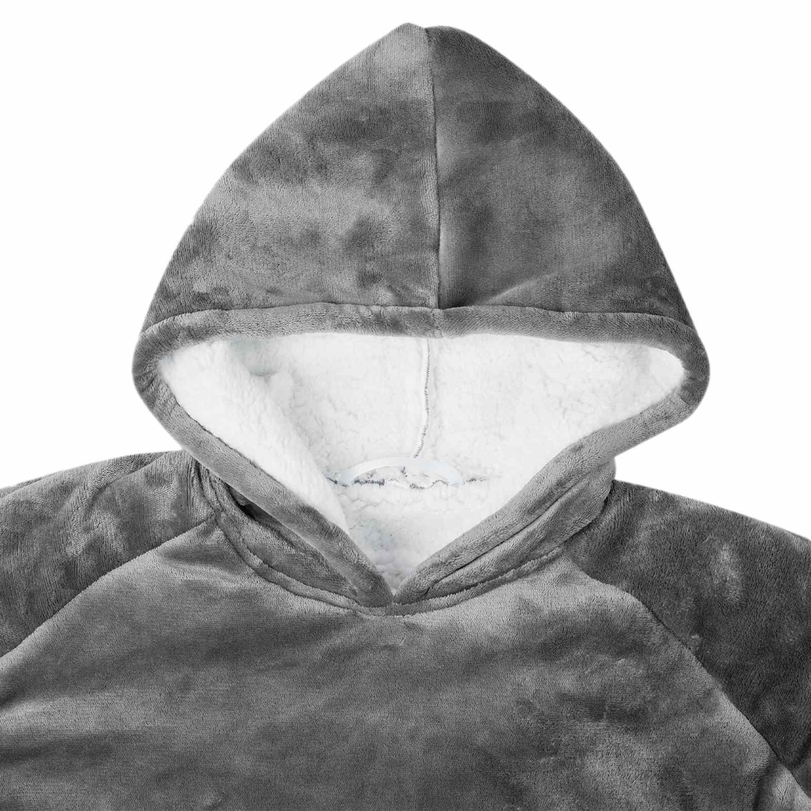 Decken-Hoodie Beige M Fleece und Flanell