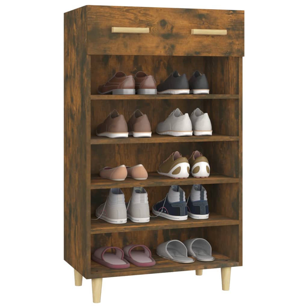 Schuhschrank mit Regal Altholz 60 x 35 x 105 cm Holzwerkstoff