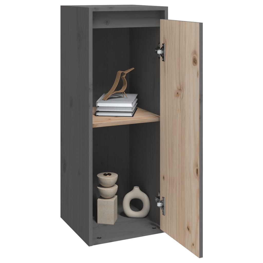 Wandschrank 30x30x80 cm Massivholz Kiefer