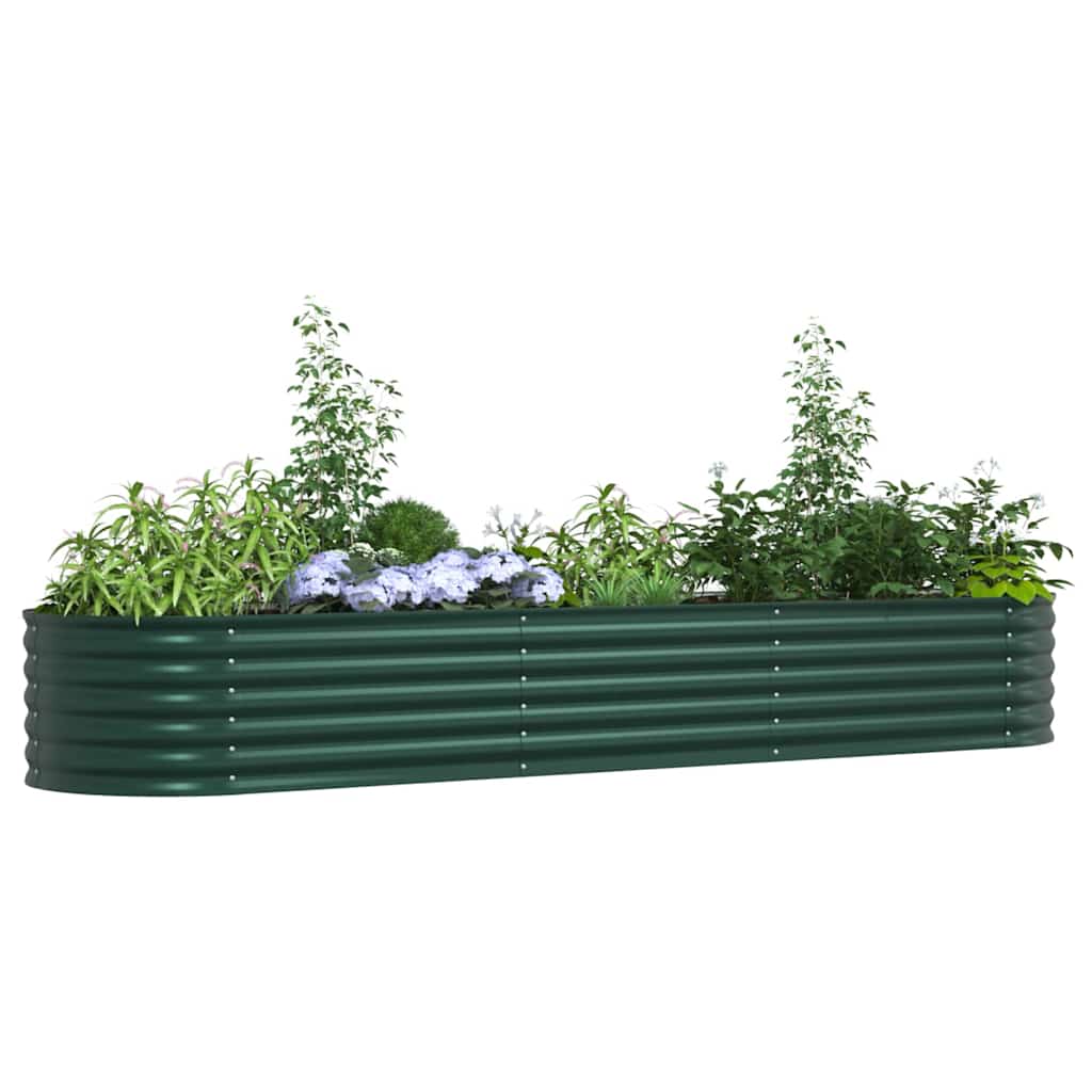 Hochbeet Grün 400 x 80 x 81 cm Stahl