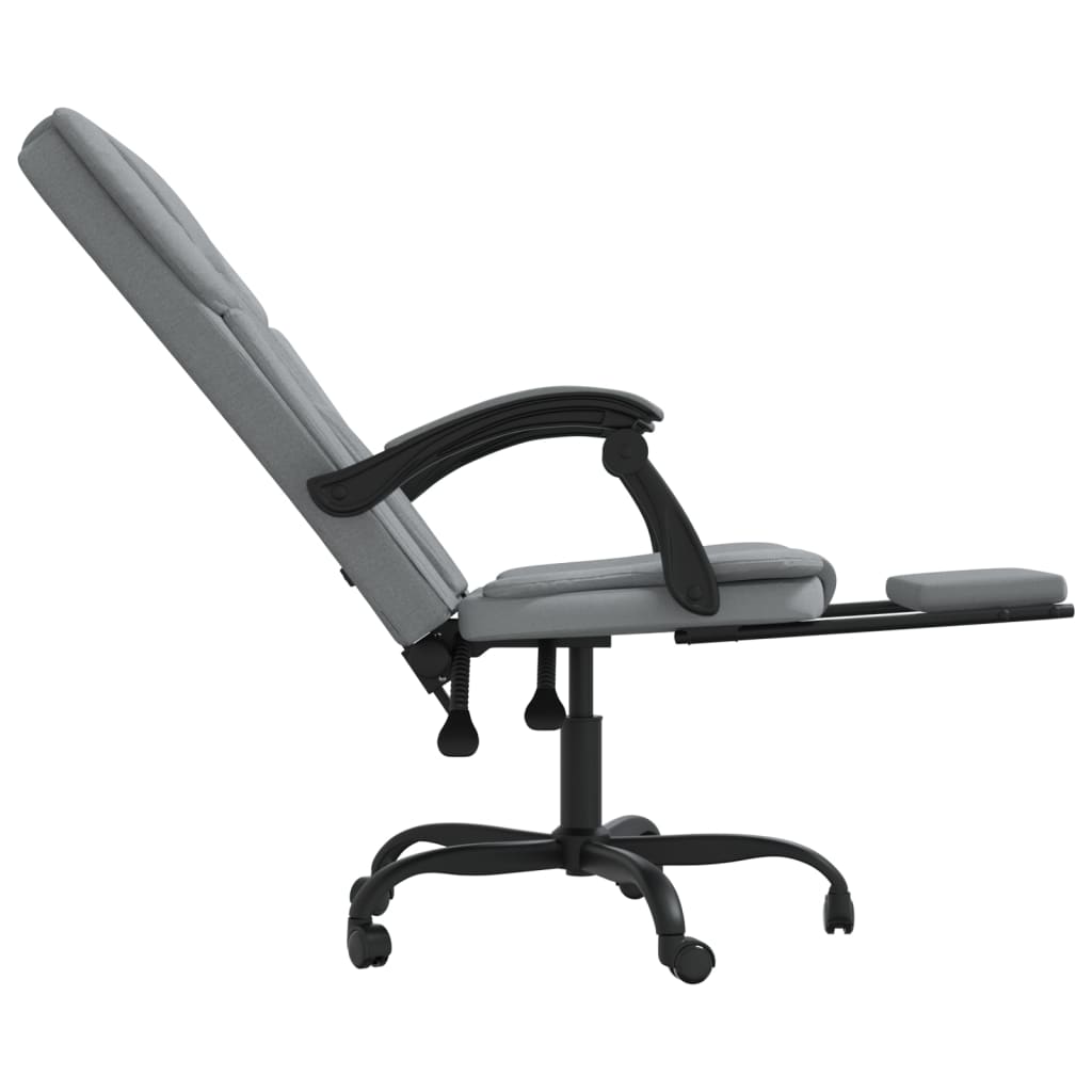 Bürostuhl mit Liegefunktion Taupe Stoff