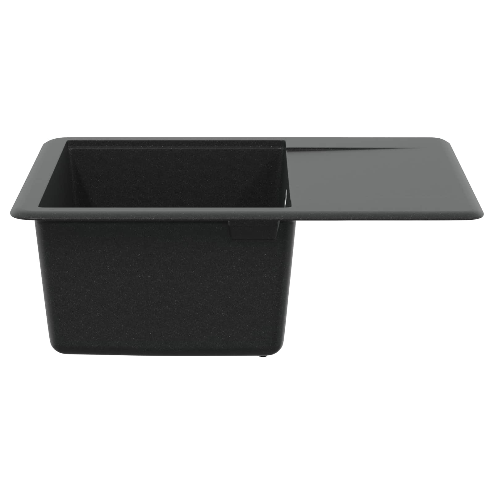 Waschbecken Schwarz 470 x 440 mm Granit