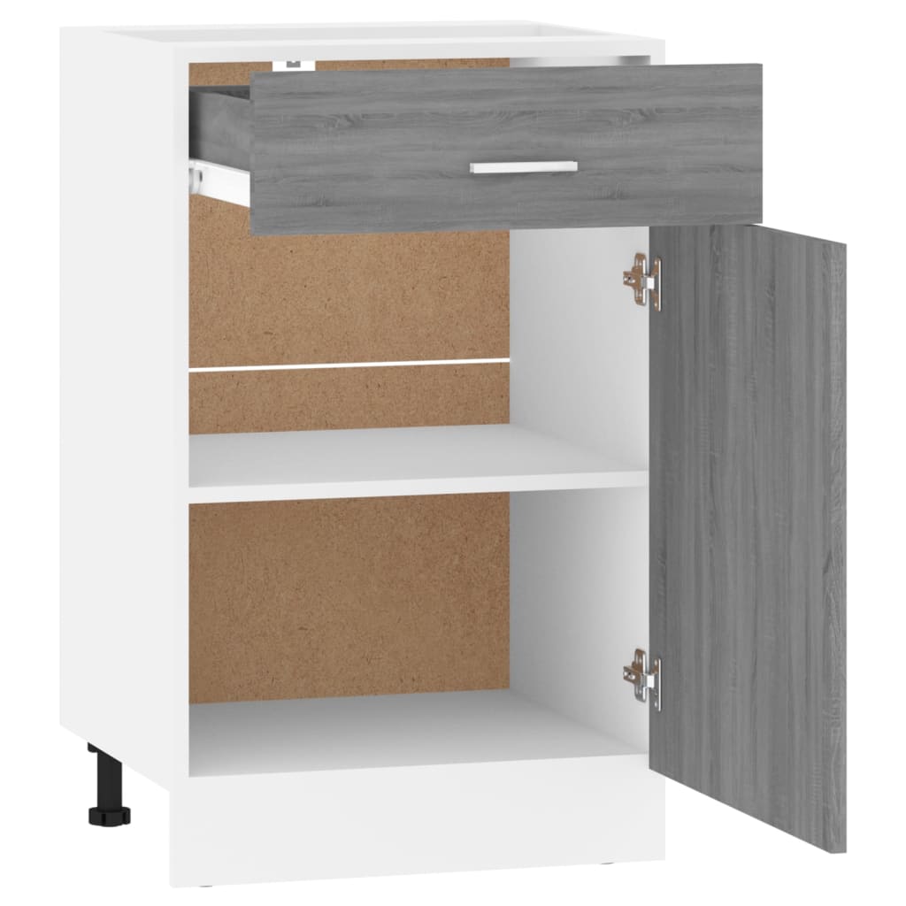 Unterschrank Lyon Weiß 60x46x81,5 cm Holzwerkstoff