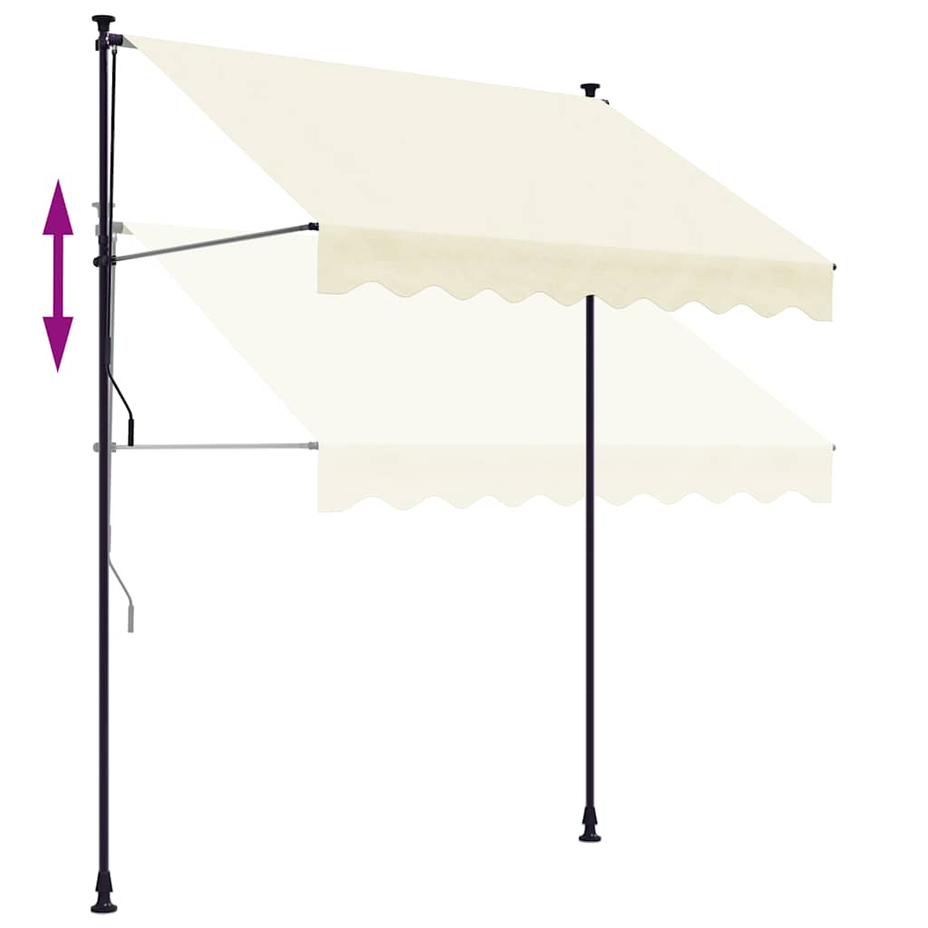 Einziehbare Markise Handbetrieben 150 cm Anthrazit