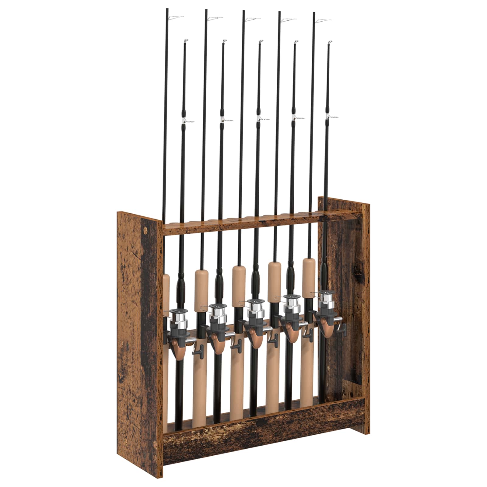 Billardqueue-Ständer Holzwerkstoff 60 x 20 x 57 cm Weiß