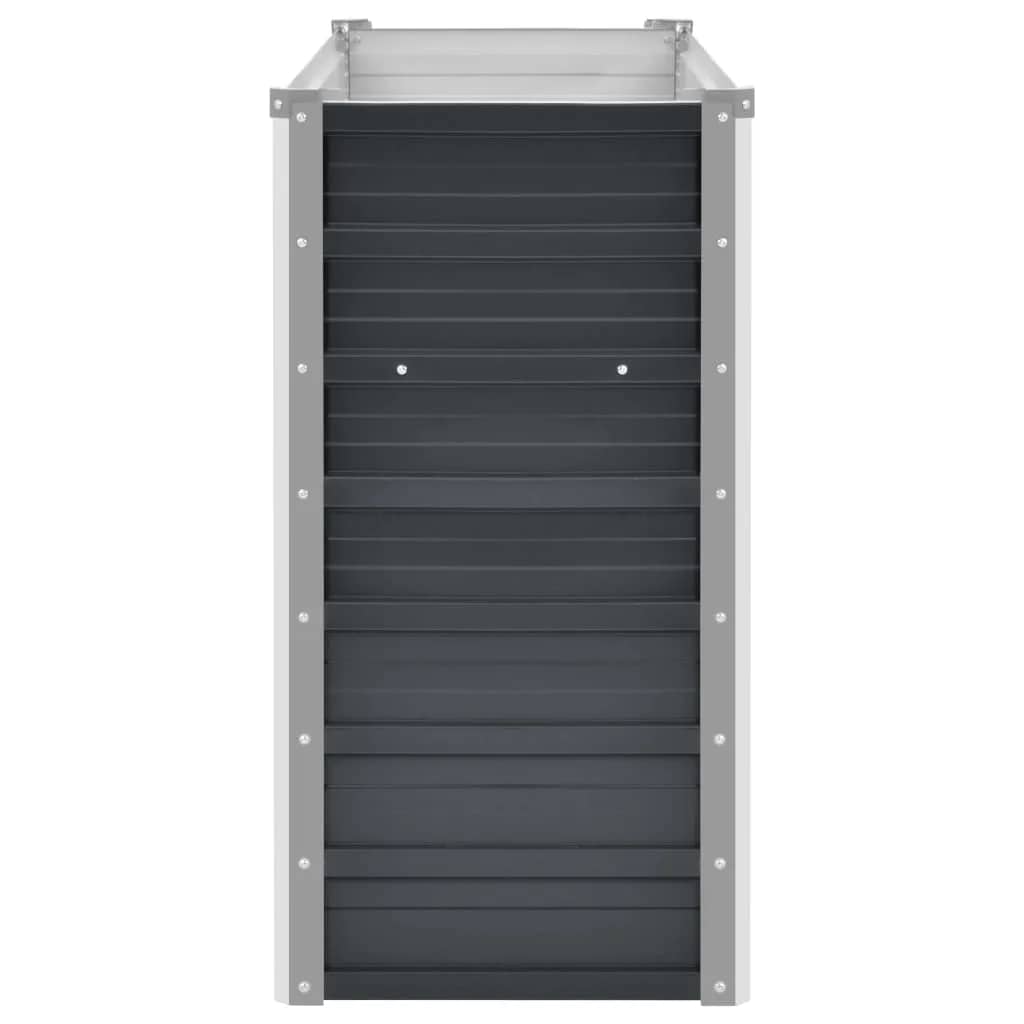 Hochbeet Anthrazit 160 x 80 x 77 cm Verzinkter Stahl