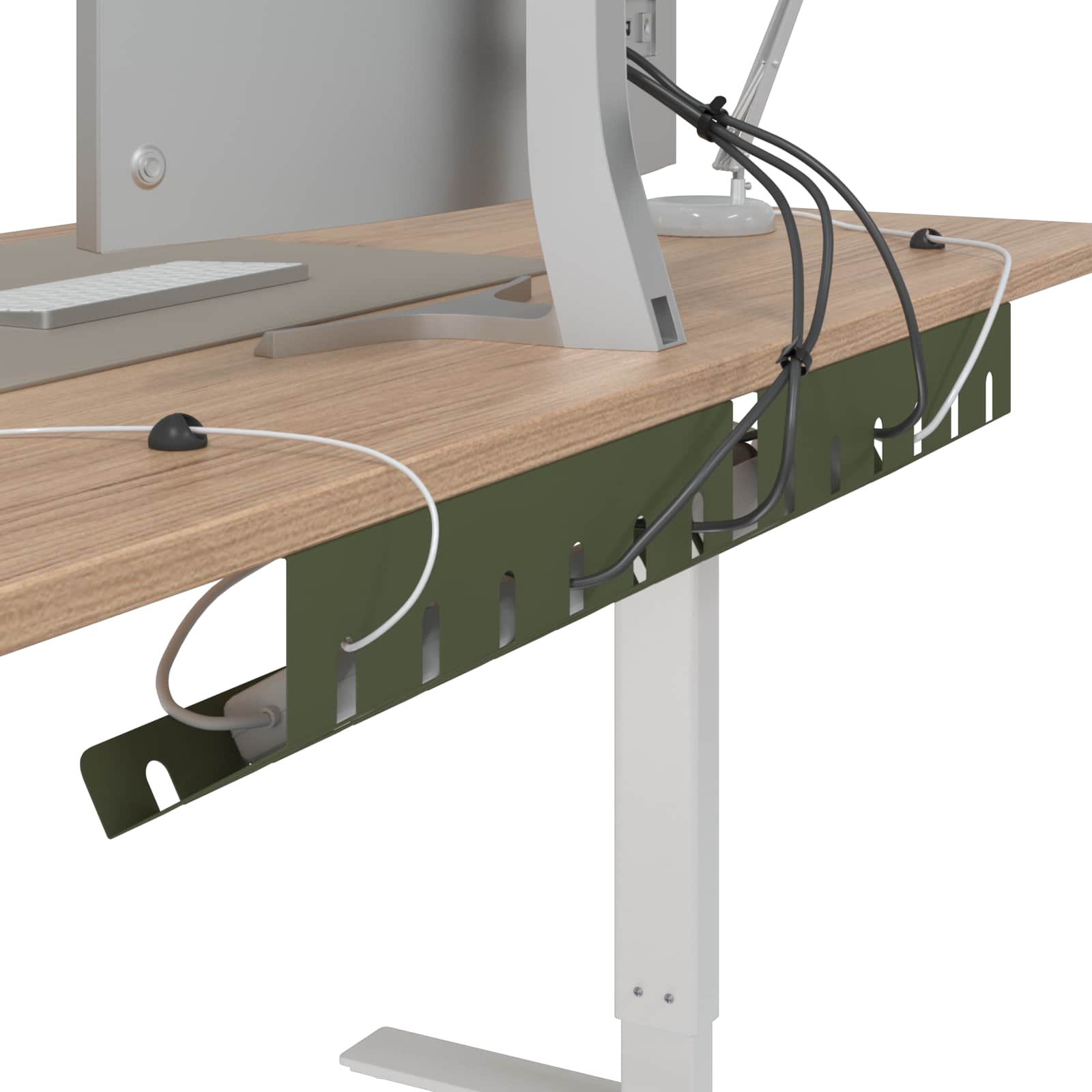 Unter dem Schreibtisch Kabelmanagement Tray 2 Stk. Anthrazit
