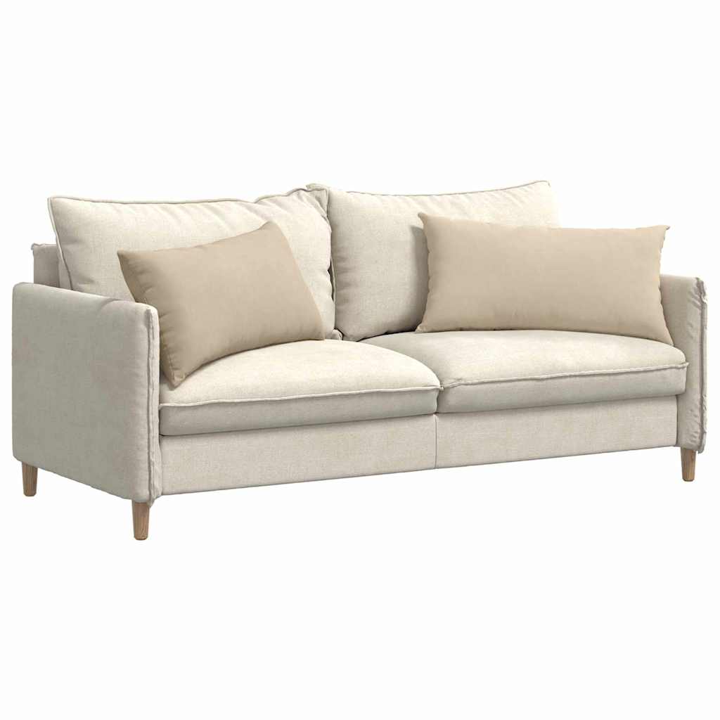Sofakissen 2 Stück Taupe 50 x 30 cm Stoff