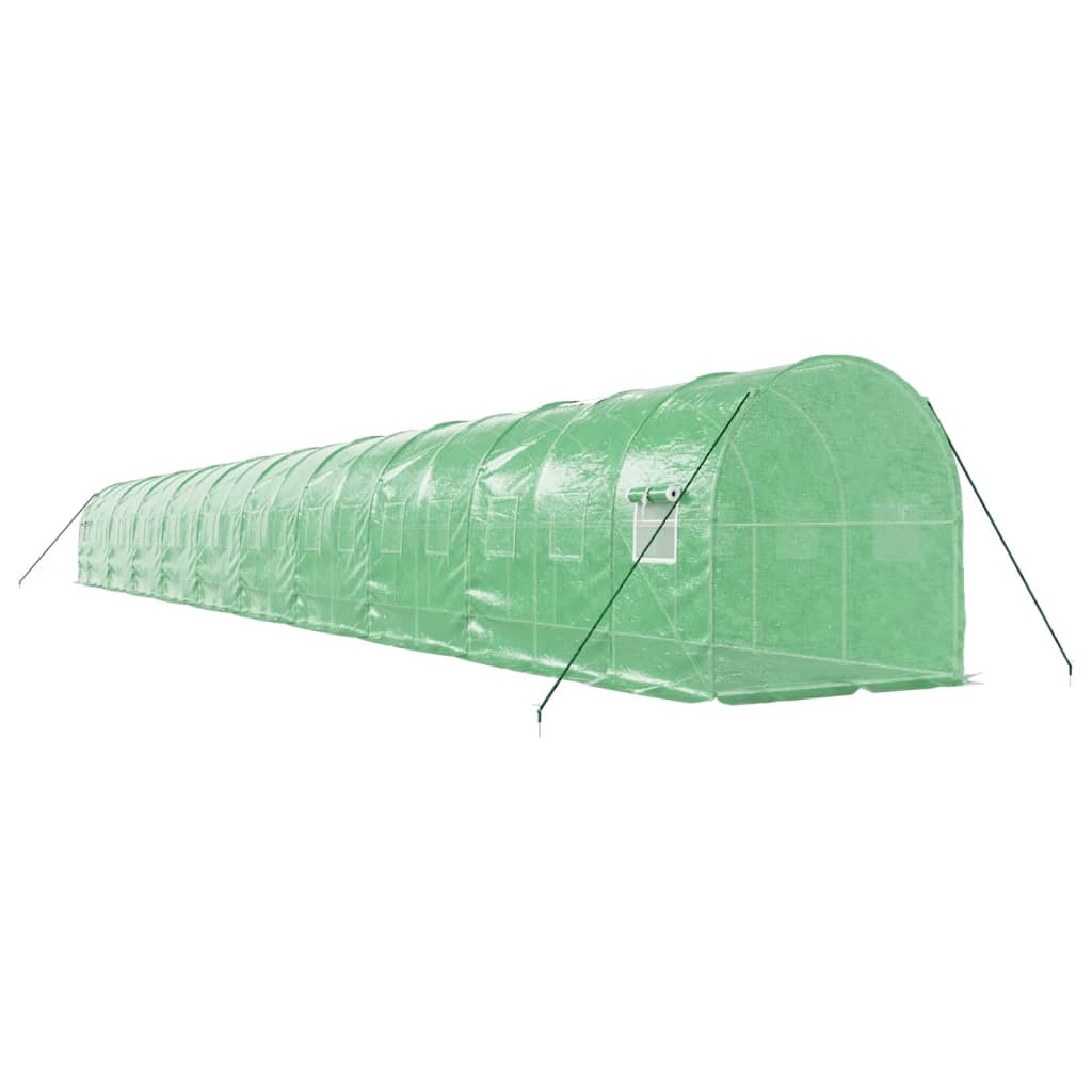Gewächshaus mit Stahlrahmen Weiß 8 m² 4x2x2 m