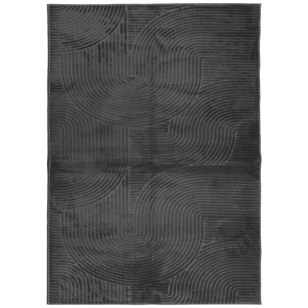 Teppich IZA Kurzflor Skandi-Stil Anthrazit 80x150 cm