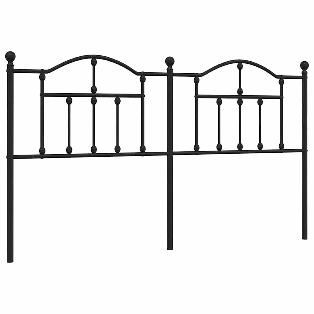 Ersatz-Kopfteil Metall Schwarz 90 cm